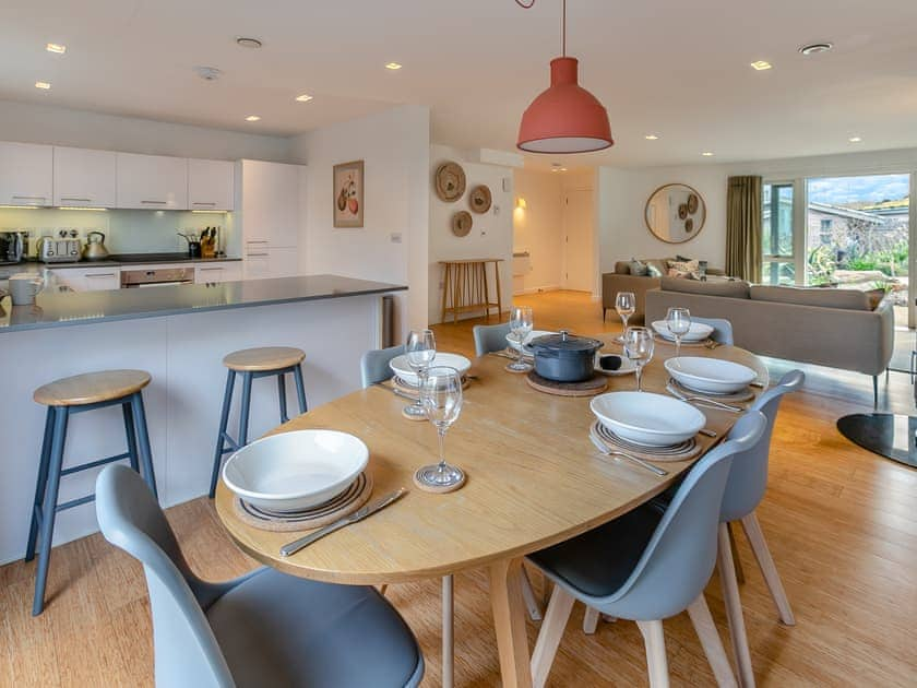 Kitchen/diner | Lodge 53 Una - St Ives Resort, Carbis Bay, near St Ives