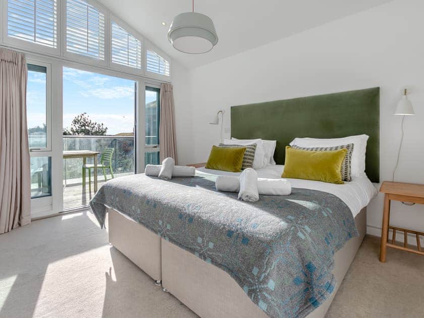 Double bedroom | Lodge 53 Una - St Ives Resort, Carbis Bay, near St Ives