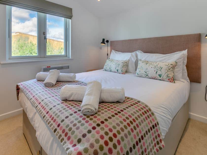 Double bedroom | Lodge 53 Una - St Ives Resort, Carbis Bay, near St Ives