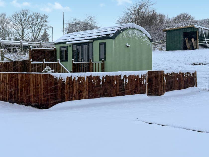 Exterior | Hadrian’s Wall Shepherd’s Hut at Brockalee Farm, Bardon Mill, Near Hexham