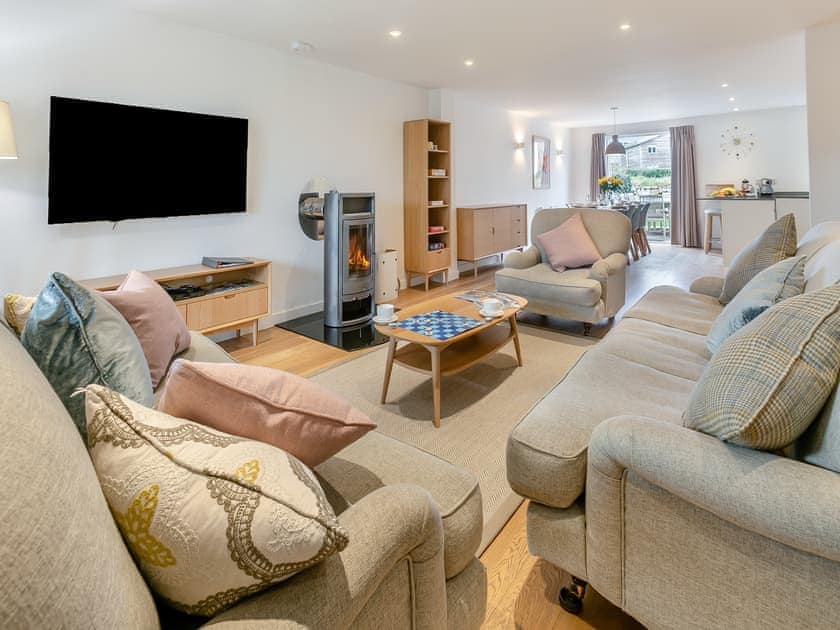 Open plan living space | Lodge 52 Una - St Ives Resort, Carbis Bay, near St Ives