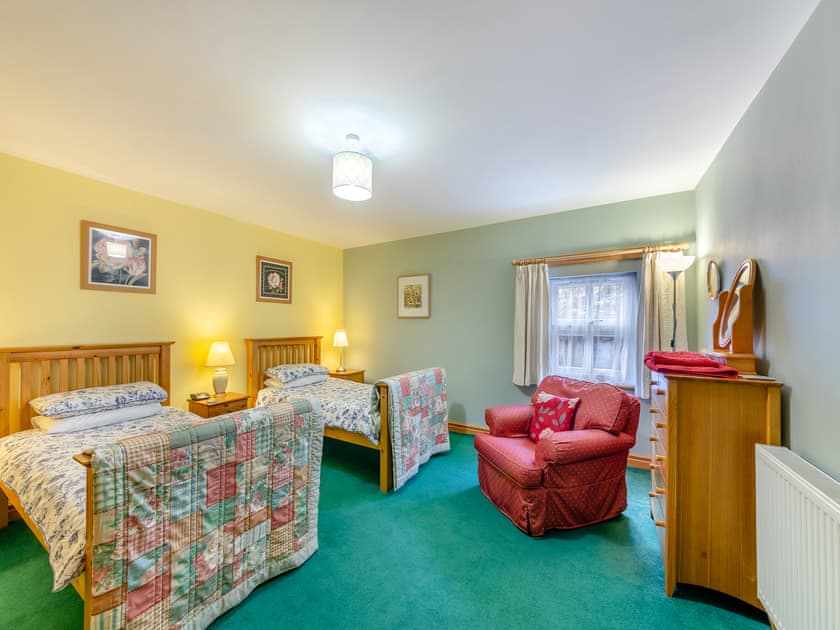 Twin bedroom | Nelly’s Cottage - Low Cornriggs Farm, Cowshill, near Alston