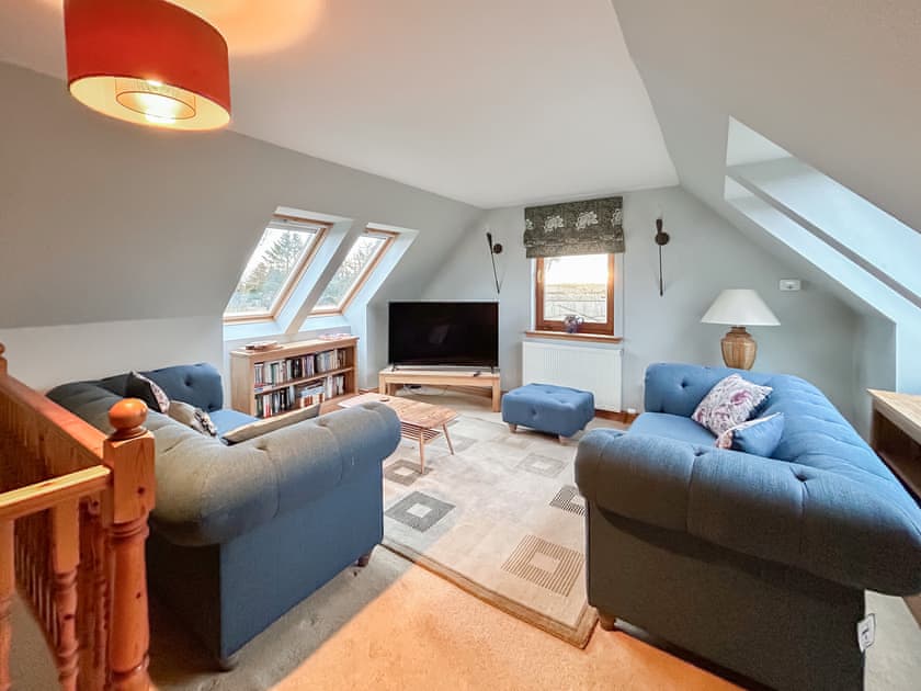 Upstairs lounge area | Sheildaig Cottage Annexe, St Cyrus, near Montrose
