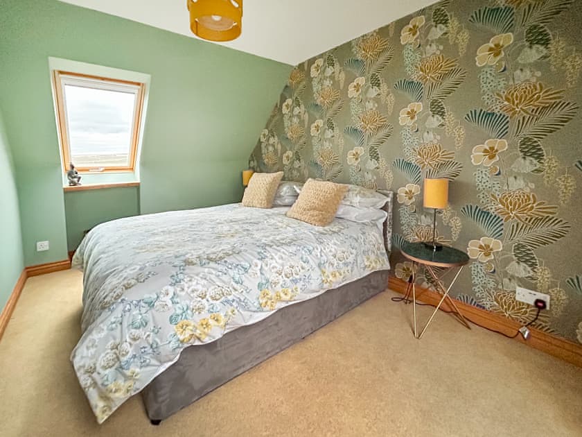 Double bedroom upstairs | Sheildaig Cottage Annexe, St Cyrus, near Montrose