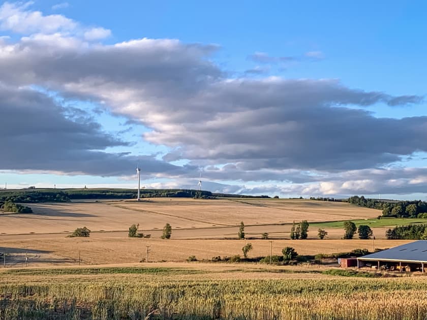 Harvest views | Sheildaig Cottage Annexe, St Cyrus, near Montrose