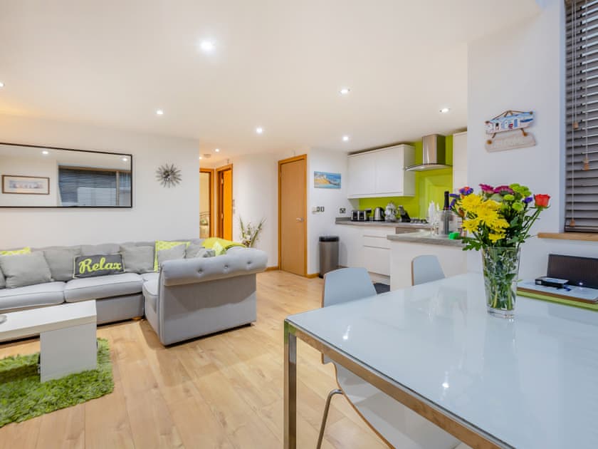 Open plan living space | 8 Vista Apartments, Paignton