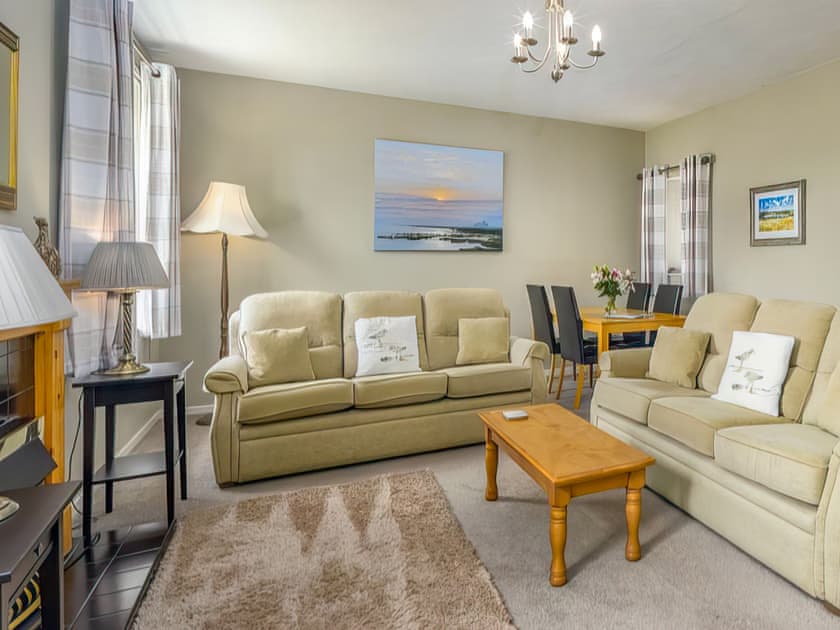 Living area | Six the Square - Elwick Farm Holiday Cottages, Belford