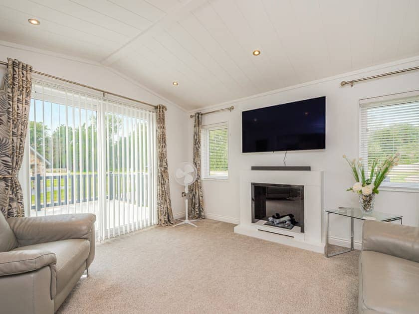 Living area | Oak Tree Lodge - Stoney Acres Luxury Holiday Park, Dorrington, near Shrewsbury