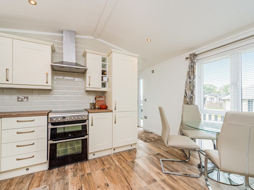 Kitchen | Oak Tree Lodge - Stoney Acres Luxury Holiday Park, Dorrington, near Shrewsbury