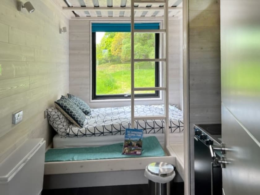 Bunk bedroom | Grouse Glamping Pod - Oakwood Glamping Pods, Aviemore