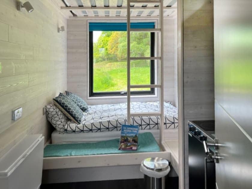 Bunk bedroom | Ptarmigan Glamping Pod - Oakwood Glamping Pods, Aviemore