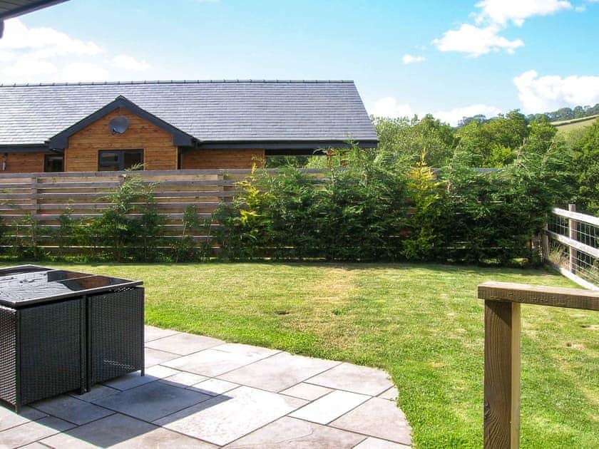 Outdoor | Woodland Lodge - Bryncoch Holidays, Hundred House, near Builth Wells