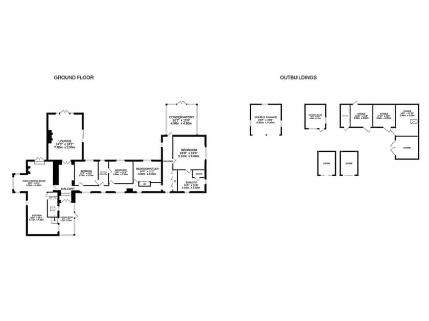 Floor plan | Nether Auchlinsky Cottage, Glendevon