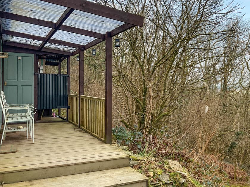 Exterior | The Cabin In The Woods - Tanyrallt Holidays Lets, Llanybydder, near Lampeter