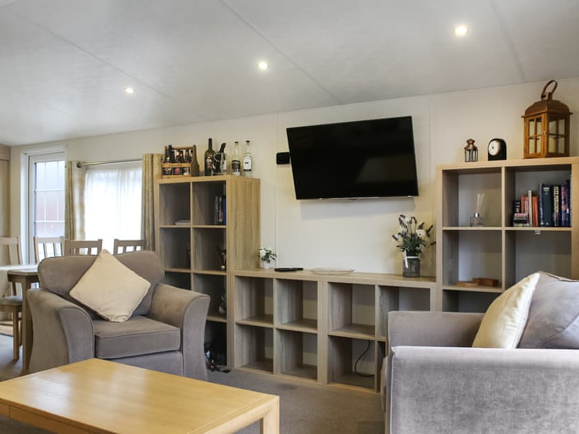 Open plan living space | Craig Rossie Lodge, Grandeagles Holiday Park