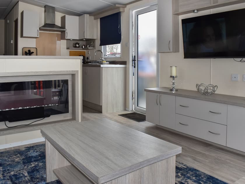 Open plan living space | Seascape Lodge, Sandown