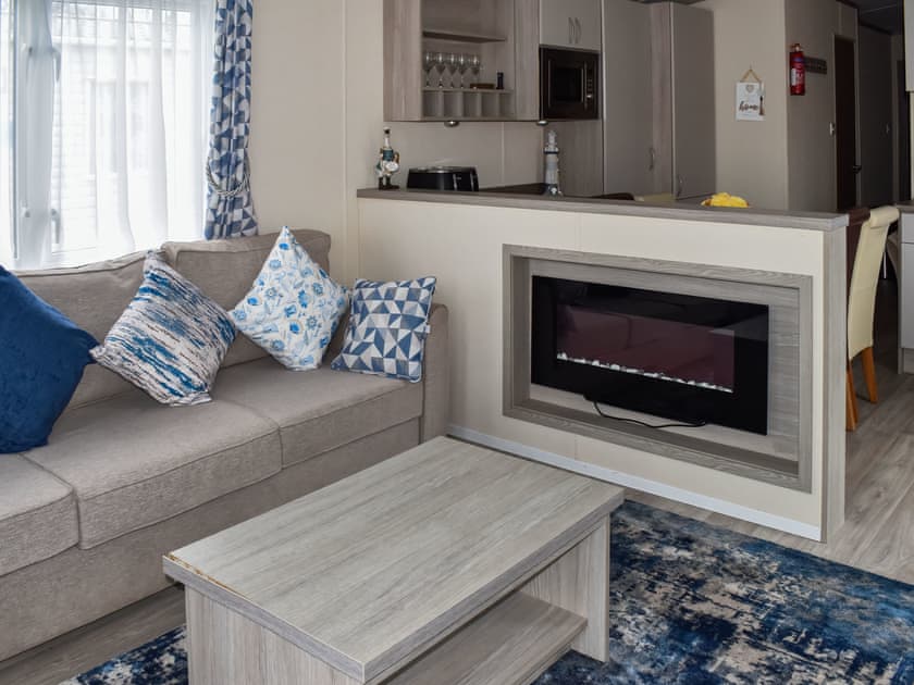 Open plan living space | Seascape Lodge, Sandown