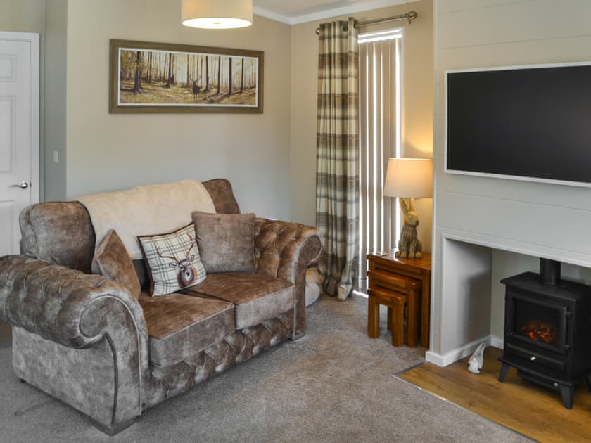 Living area | Floki’s Lodge, Felmoor Park, near Morpeth