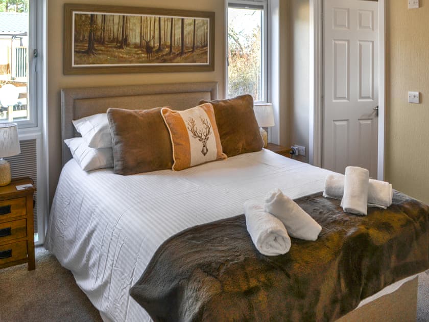 Double bedroom | Floki’s Lodge, Felmoor Park, near Morpeth