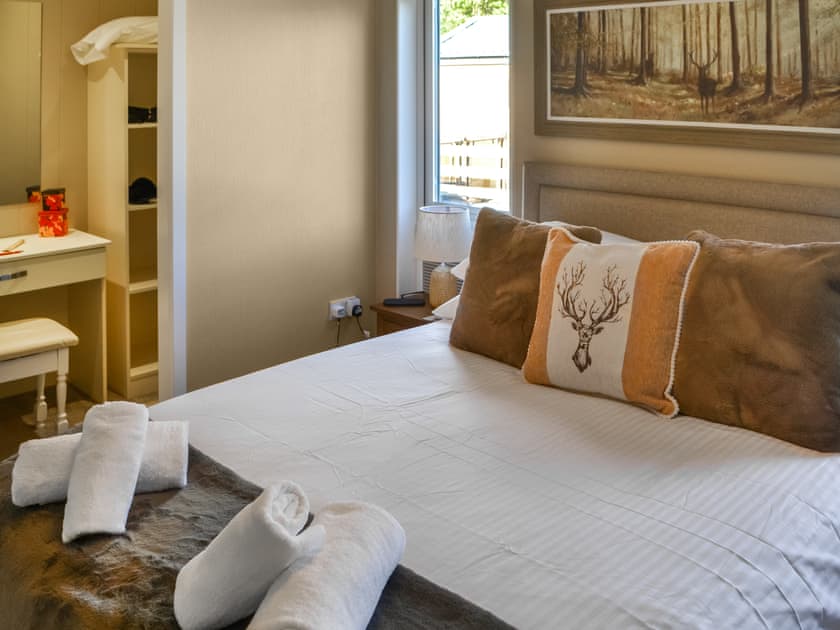 Double bedroom | Floki’s Lodge, Felmoor Park, near Morpeth