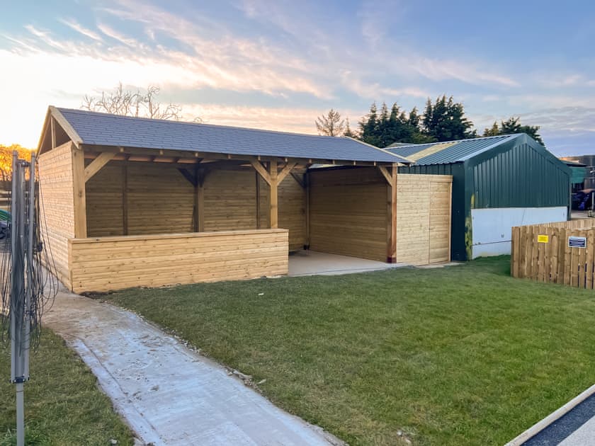 New all weather BBQ and entertainment space | Orchard House - Skiddaw View Farm Cottages, Cockermouth