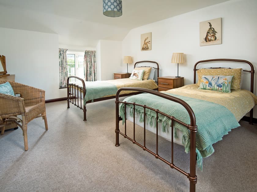 Twin bedroom | Seascape - Proctors Stead Cottages, Dunstan, near Craster