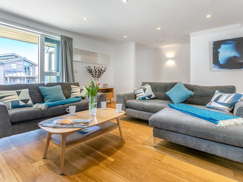 Living area | Lodge 65 Una - St Ives Resort, Carbis Bay, near St Ives
