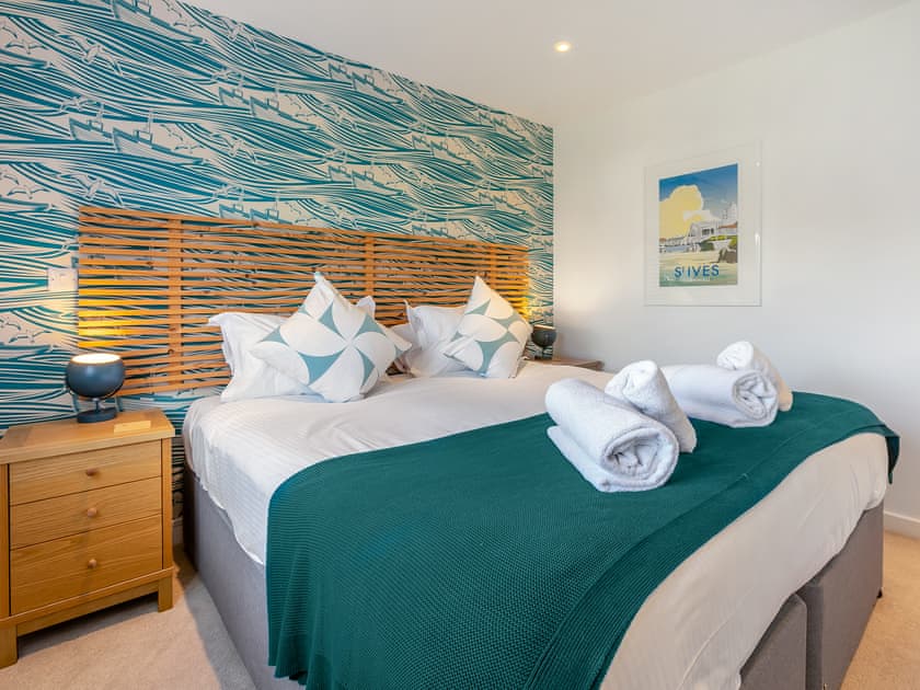 Double bedroom | Lodge 65 Una - St Ives Resort, Carbis Bay, near St Ives