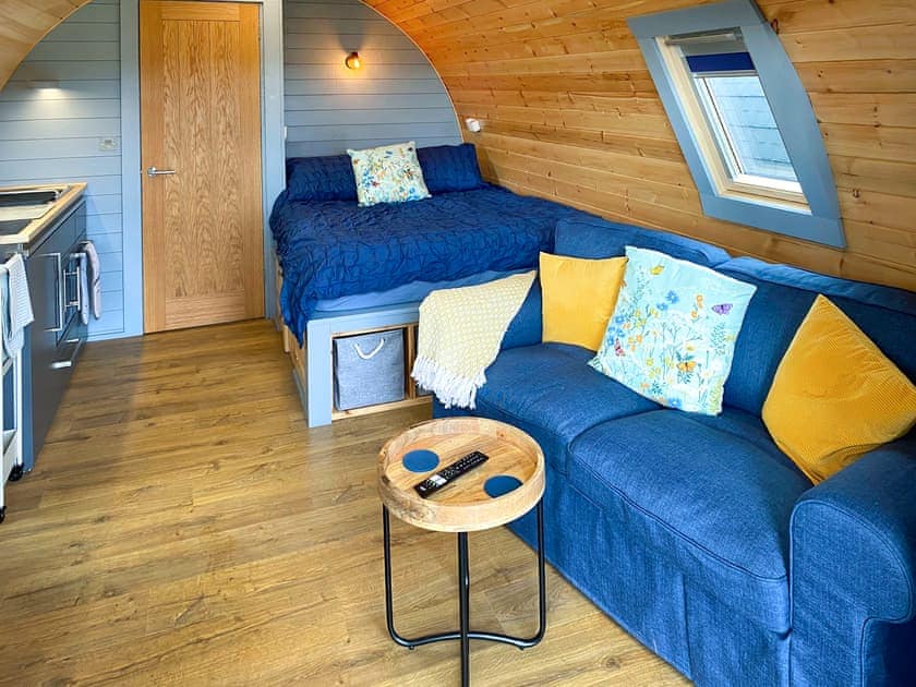 Living area | Bracken Pod - Cluaran Pods, Connel, near Oban