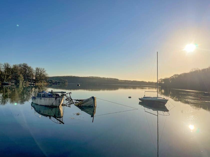 Tides In - view from garden  | Oystercatcher Cottage, Llangwm, near Haverfordwest
