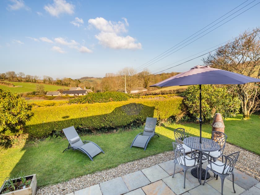 Sitting-out-area | Shepherds Retreat, Little Polgooth, near Saint Austell