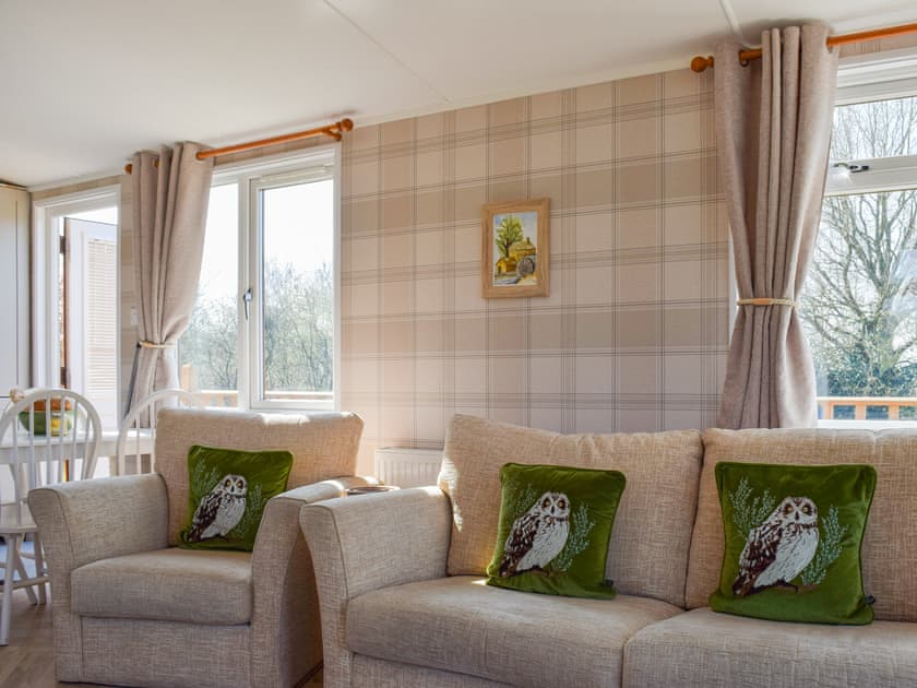 Open plan living space | Owl Lodge, Hartshorne