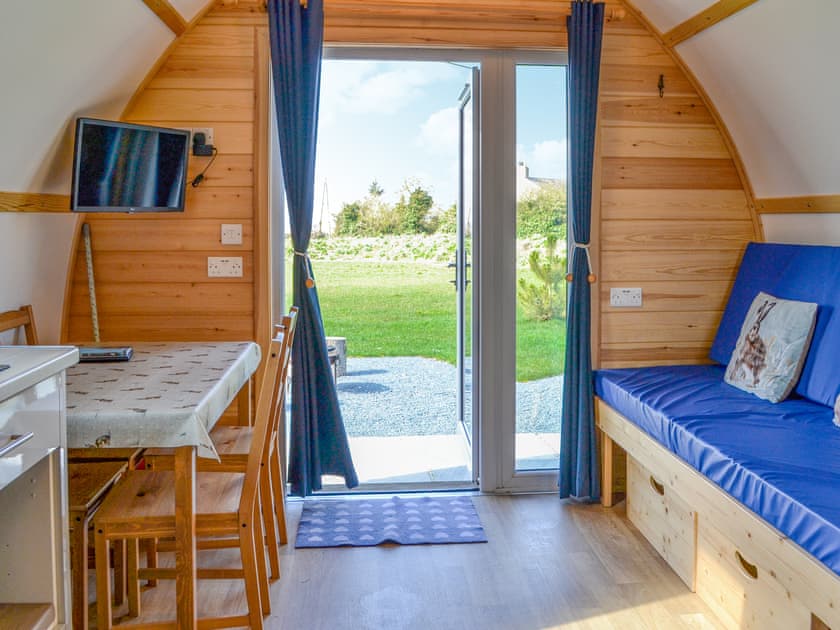 Open plan living space | Husk - Kelk Beck Glamping, Kelk, near Driffield