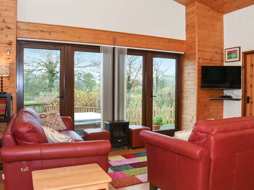 Living area | Ash Lodge at Lon Lodges, Near Rhayader