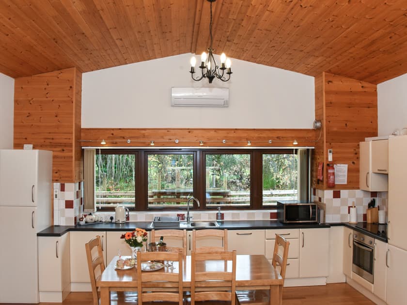 Kitchen/diner | Ash Lodge at Lon Lodges, Near Rhayader