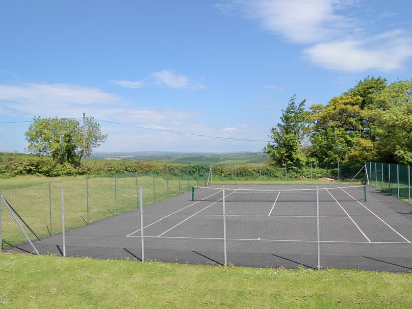 Tennis court | Higher Poulston - Wisteria House -  , Harbertonford, near Totnes