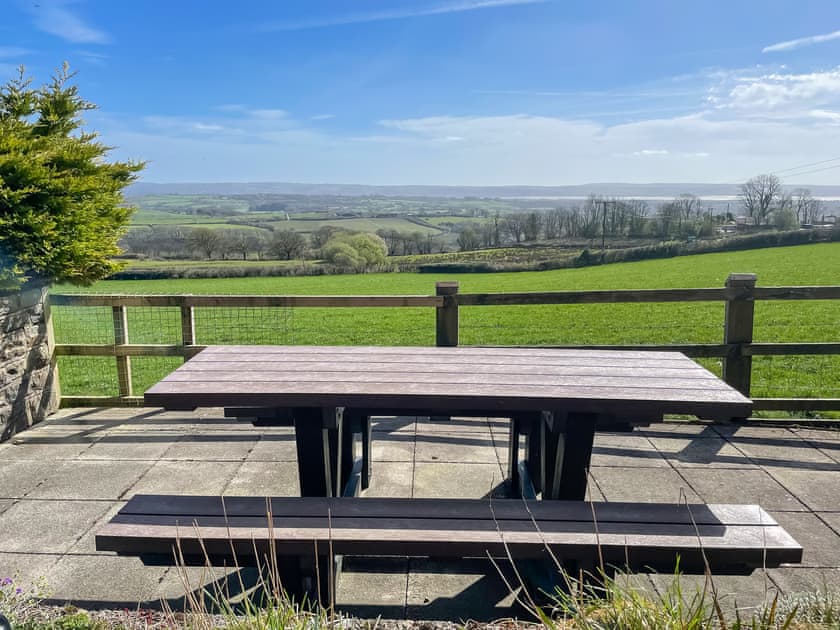 View from lower terrace | Maes Y Wawr, Felinfoel, near Kidwelly