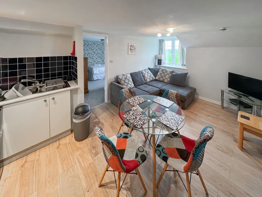 Open plan living area  | Greenfinch Apartment - Moorhead Country Holidays, Woolfardisworthy, Clovelly