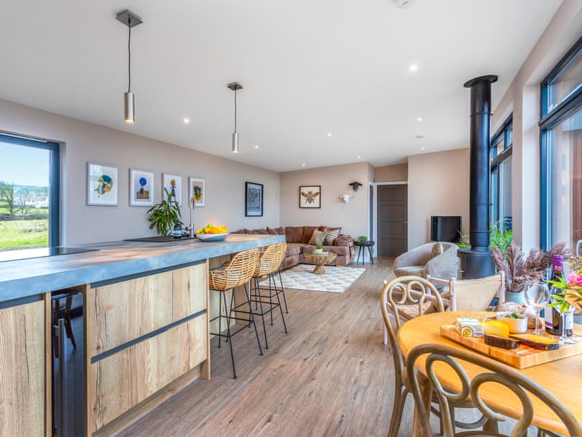 Open plan living space | Hayloft - Rachel’s Farm, Buchlyvie
