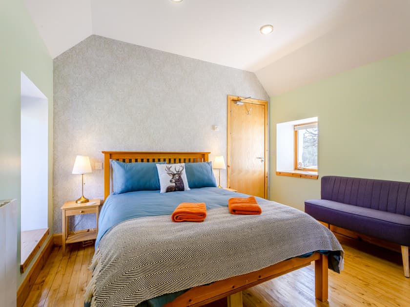 Bedroom | Quinag Studio Apartment - Inchnadamph Lodge Properties, Inchnadamph, near Lochinver