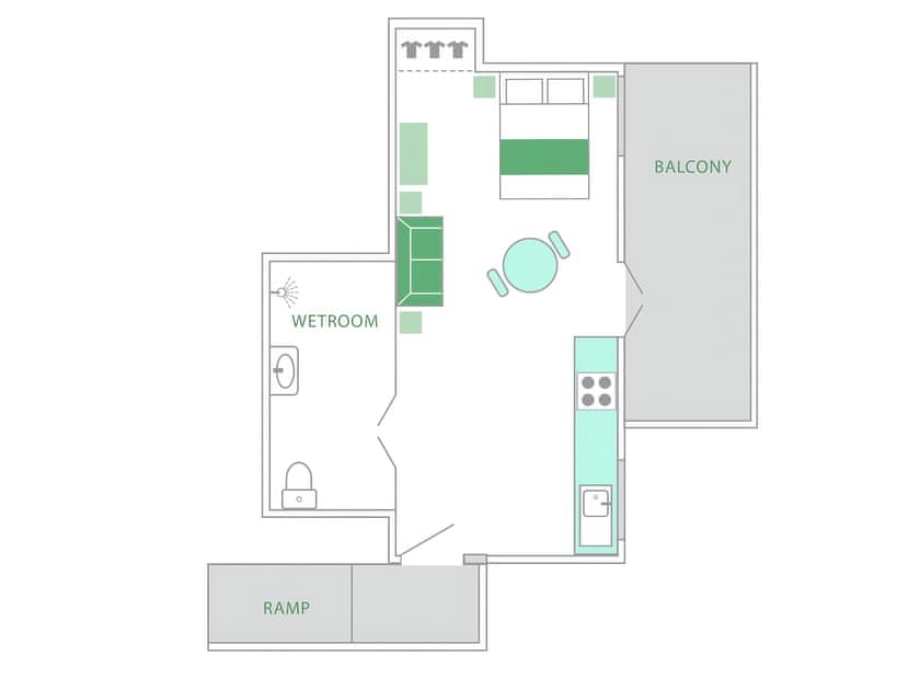 Floor plan | Mill Balcony, Tuckenhay