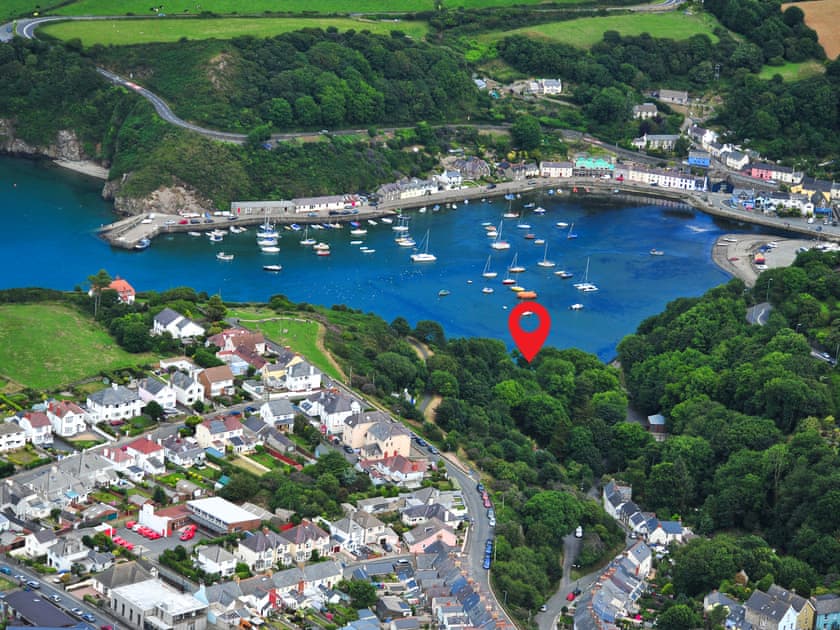 Fishguard Harbour, showing location of Carreg yr Eos | Carreg yr Eos, Fishguard