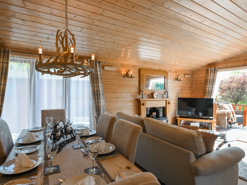 Living area | Waterfall Lodge, Astbury, near Bridgnorth