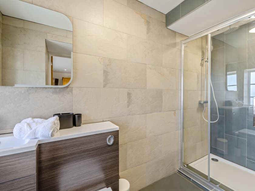 Shower room | The Granary  - Devon Farm Holidays, Crediton