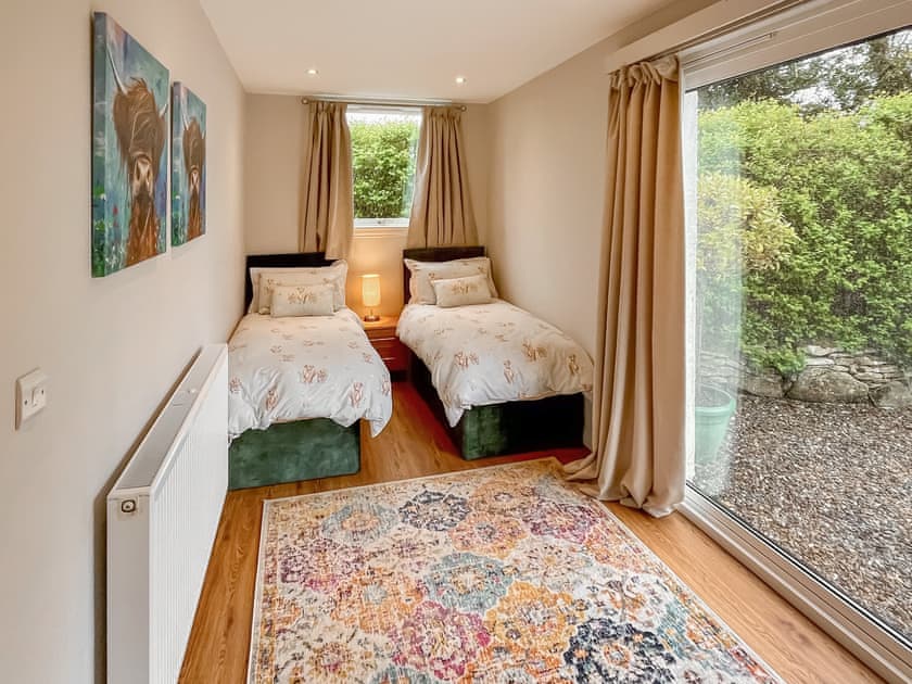 Twin bedroom | Ardvenhor, Trossachs and The Loch Lomond National Park