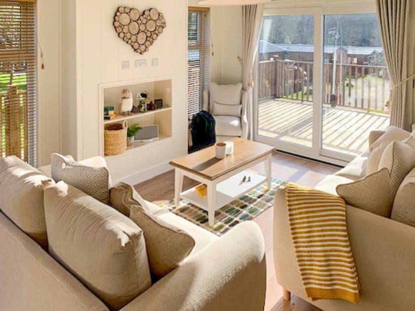Living area | Comfort Plus Lodge Hot Tub 6, Chudleigh, Newton Abbot