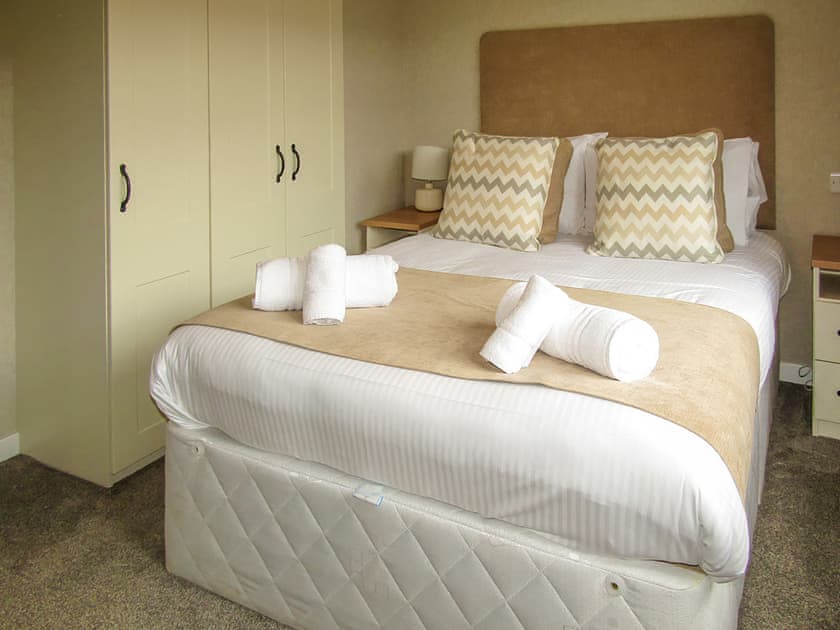 Double bedroom | Comfort Plus Lodge Hot Tub 6, Chudleigh, Newton Abbot