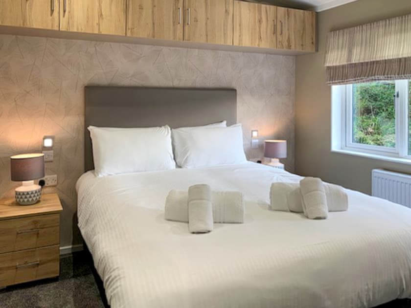 Double bedroom | Comfort Plus Lodge Hot Tub 6, Chudleigh, Newton Abbot