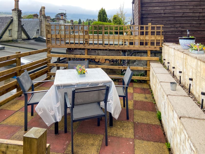 Sitting-out-area | Cosy Cottage, Lamlash