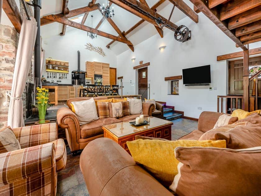 Open plan living space | Wheelwright Barn - Bronyn Farm, Ferryside, near Carmarthen